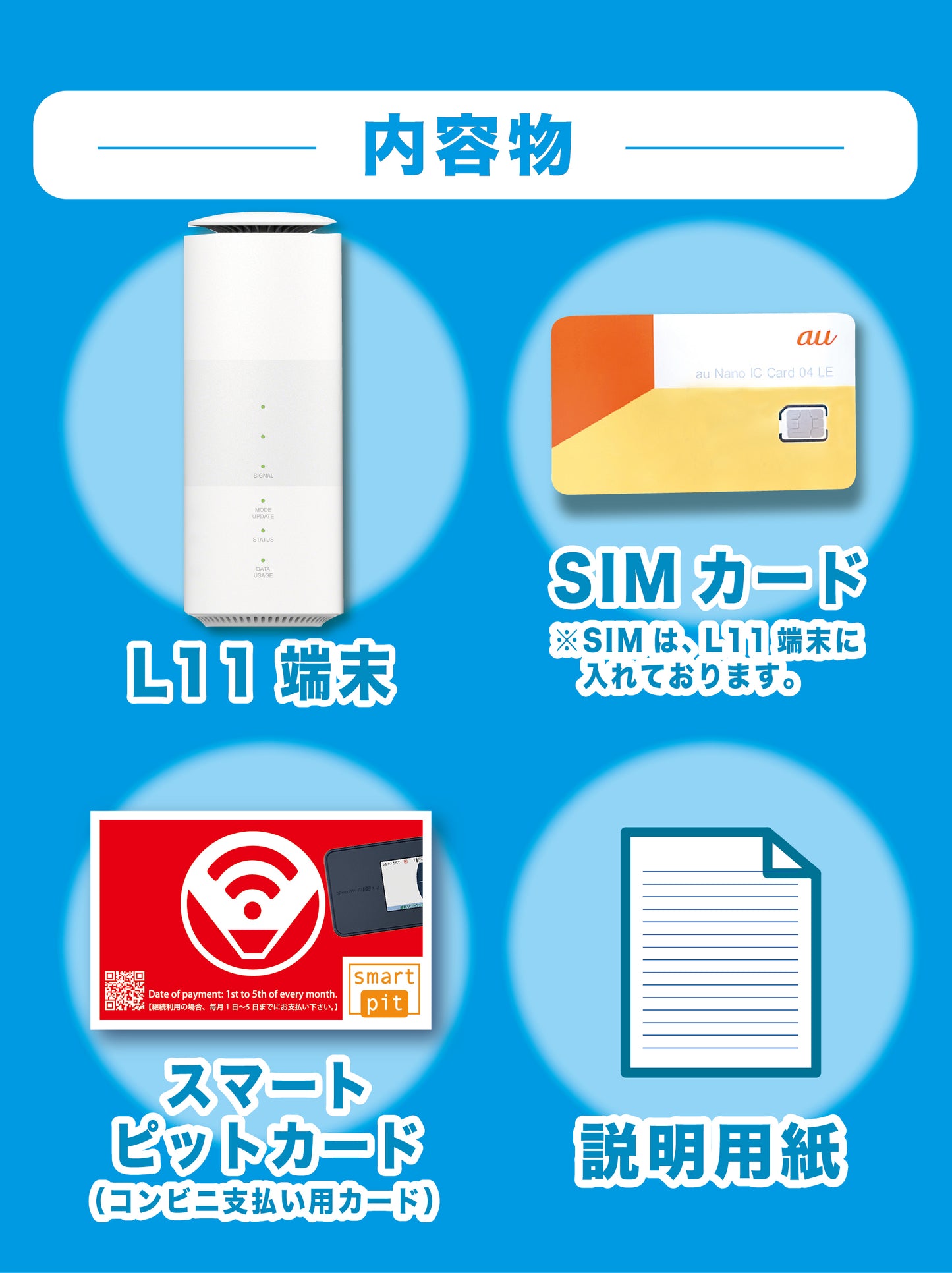 【データ通信無制限】Speed Wi-Fi HOME 5G L11(リユース品)と WiMAX SIMカードのセット販売|超高速通信対応|コンビニ支払いで継続可能|設定済みですぐに利用可能