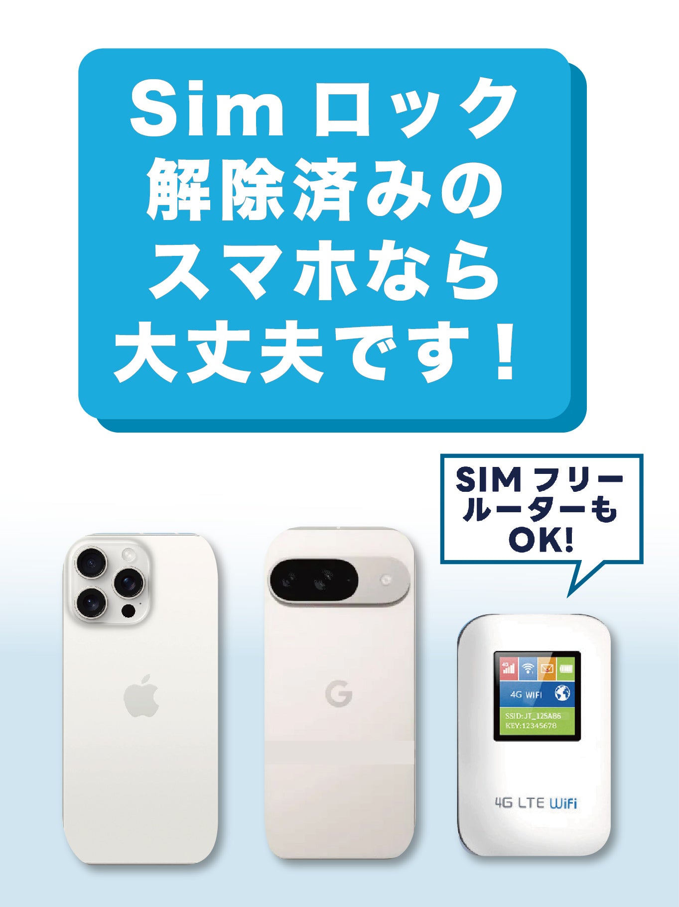 データ無制限・使い放題!高速4G対応データSIMカード【Softbank電波】