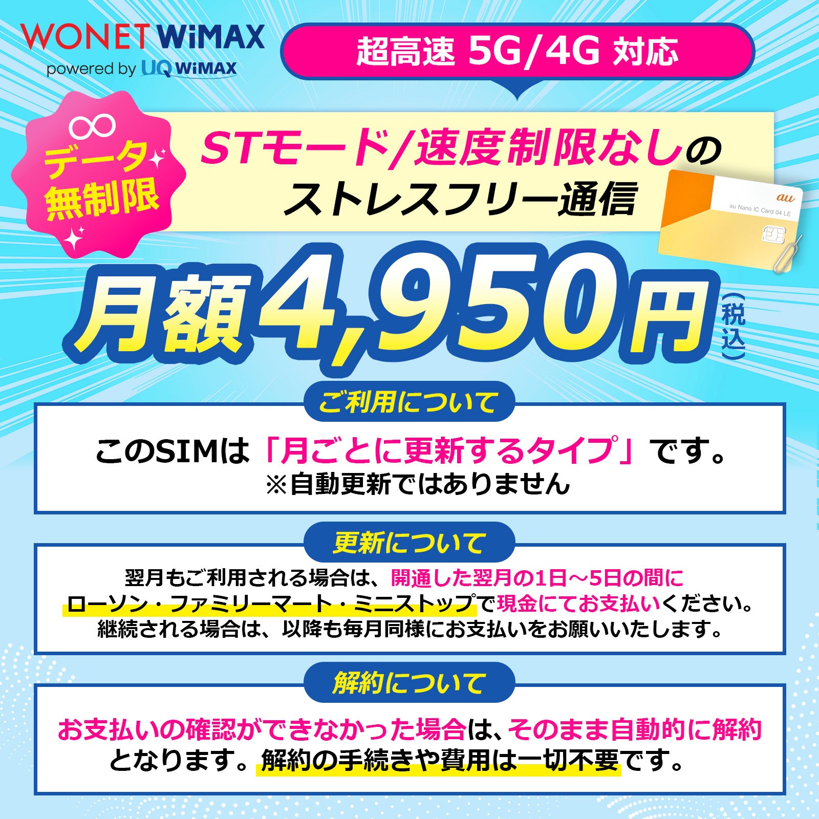 5G Wimax 端末専用SIM＋中古端末セット Galaxy 5G Mobile Wi-Fi SCR01