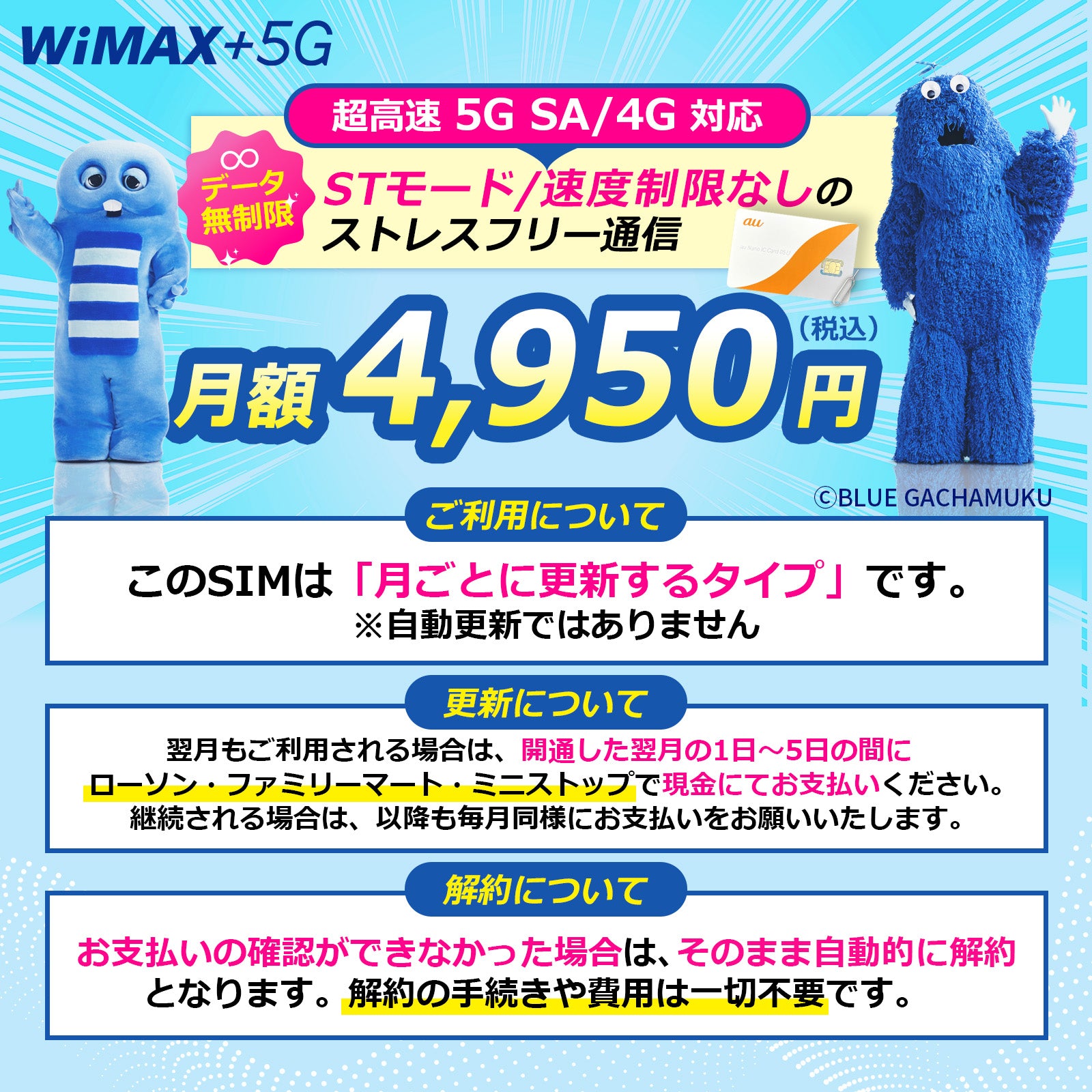 5G SA Wimax SIMカード【無制限】 – Wi-Fi SHOP