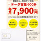 電話かけ放題！【データ容量 60GB】